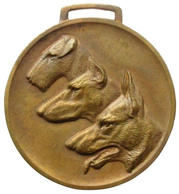 1935 Imperial Military Dog Association 3rd Dog Exhibition Participation Commemorative Watch Fob.jpg
