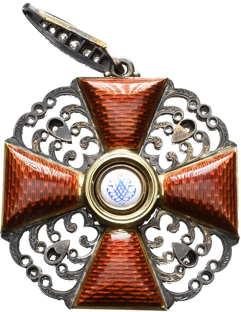 1st class Order of Saint Anna with  Diamonds for Non-Christians made by Karl Blank workshop.jpg