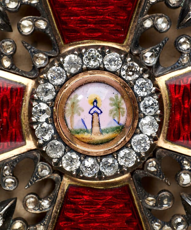 1st class Order of Saint Anna  with Diamonds made by Dmitriy Osipov workshop.jpg