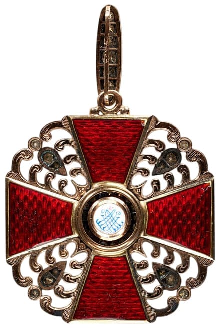 1st class Order of Saint Anna with  Diamonds made by Dmitriy Osipov workshop.jpg