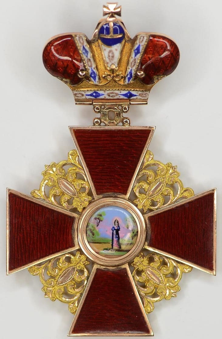 1st class Order of Saint Anna with Imperial Crown made by Johann Wilhelm Keibel.jpg
