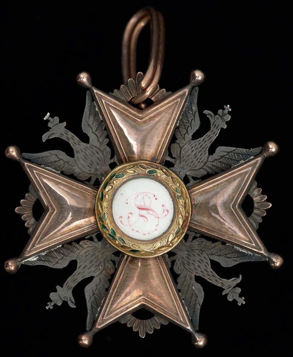 1st class  Order of Saint Stanislaus awarded in 1829 to General Franciszek Morawski.jpg