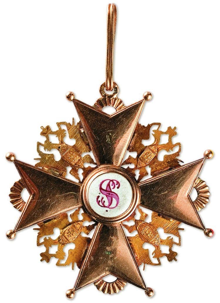 1st class Order of  Saint Stanislaus made by Wilhelm Keibel workshop.jpg