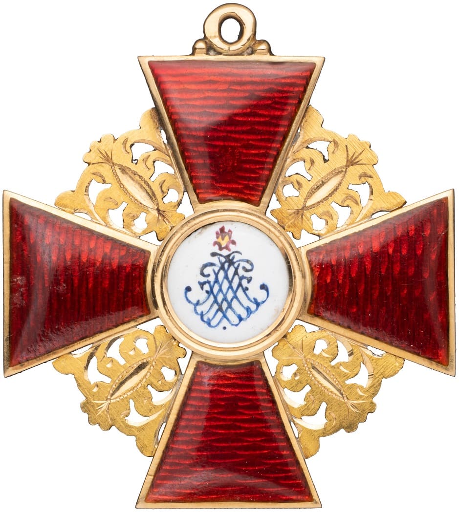1st  class Order of St.Anna made by Wilhelm Keibel.jpg