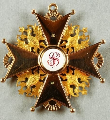 1st class  Order  of St.Stanislaus made by Wilhelm Keibel WK.jpg