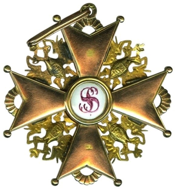 1st class Order of St.Stanislaus  made by Wilhelm Keibel WK.jpg