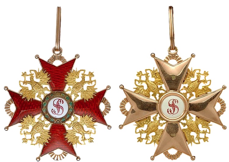 1st class Order of St.Stanislaus made by Wilhelm Keibel WK.jpg