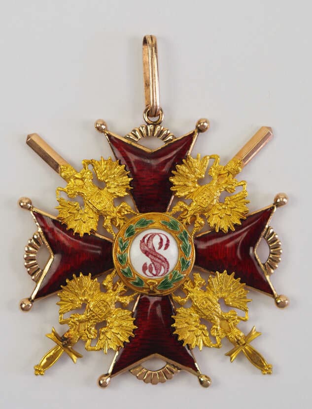 1st class Order of St. Stanislaus with Swords made by Eduard workshop ИЛ.jpg 1st class Order of St. Stanislaus with Swords made by Eduard workshop ИЛ.jpg
