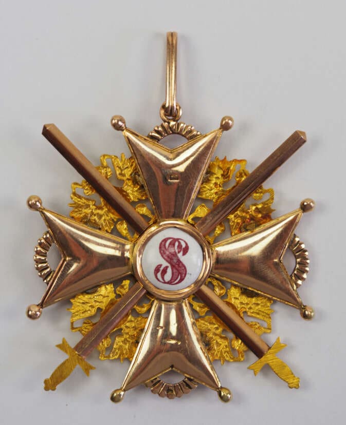 1st class Order of St. Stanislaus with Swords made by  Eduard workshop ИЛ.jpg 1st class Order of St. Stanislaus with Swords made by  Eduard workshop ИЛ.jpg