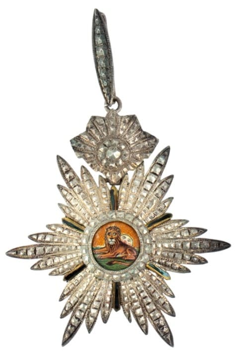 1st class Order of the Lion and Sun awarded  to Italian Admiral Paolo Camillo Thaon di Revel.jpg