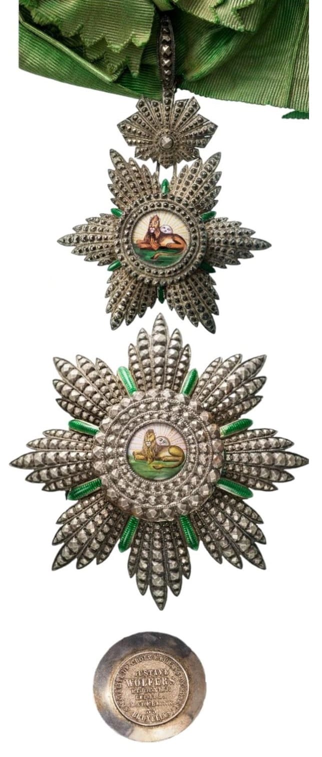 1st class Order of the Lion and  Sun made by Gustave Wolfers.jpg