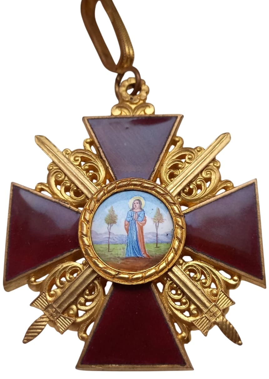 1st class Saint Anna order in bronze with swords.jpg