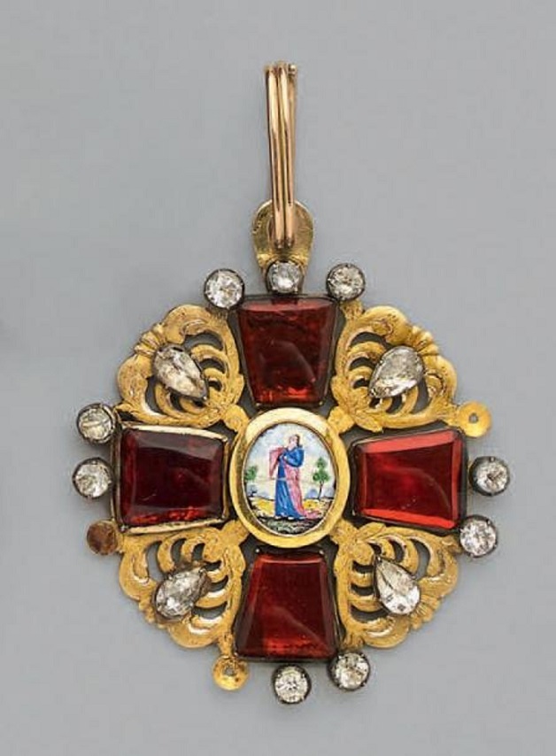 1st class St. Anna order awarded in 1829 to Major General Alexander Yakovlevich Fabre.jpg