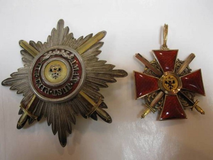 1st class St.Anna   Order for Non-Christians with swords awarded to General Masataro Fukuda.jpg