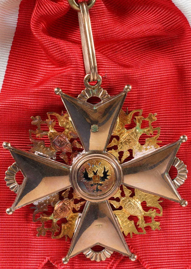 1st class  St.Stanislaus Order for Non-Christians made by Johann Wilhelm Keibel.jpg