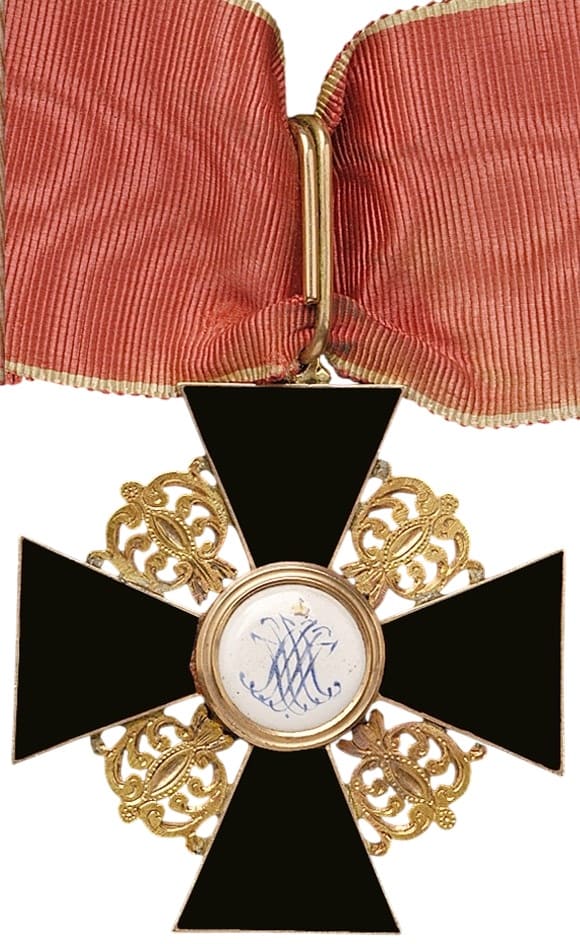 2nd class cross of Saint Anna  order black flat enamel.jpg