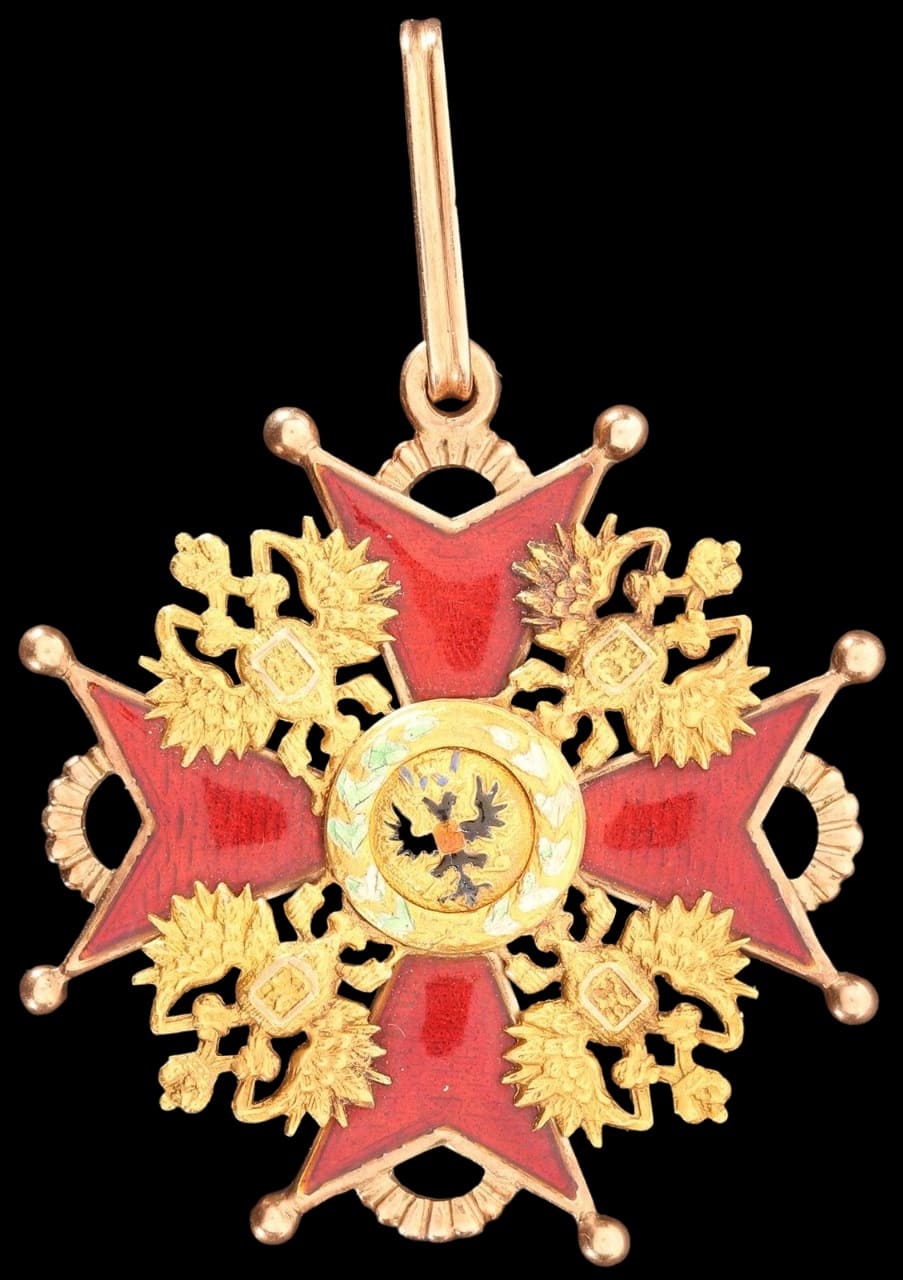 2nd class cross of St. Stanislaus order for Non-Christians made by Albert Keibel workshop.jpg