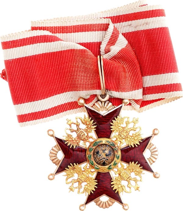 2nd class cross of St.Stanislaus order for Non-Christians made in 1864.jpg