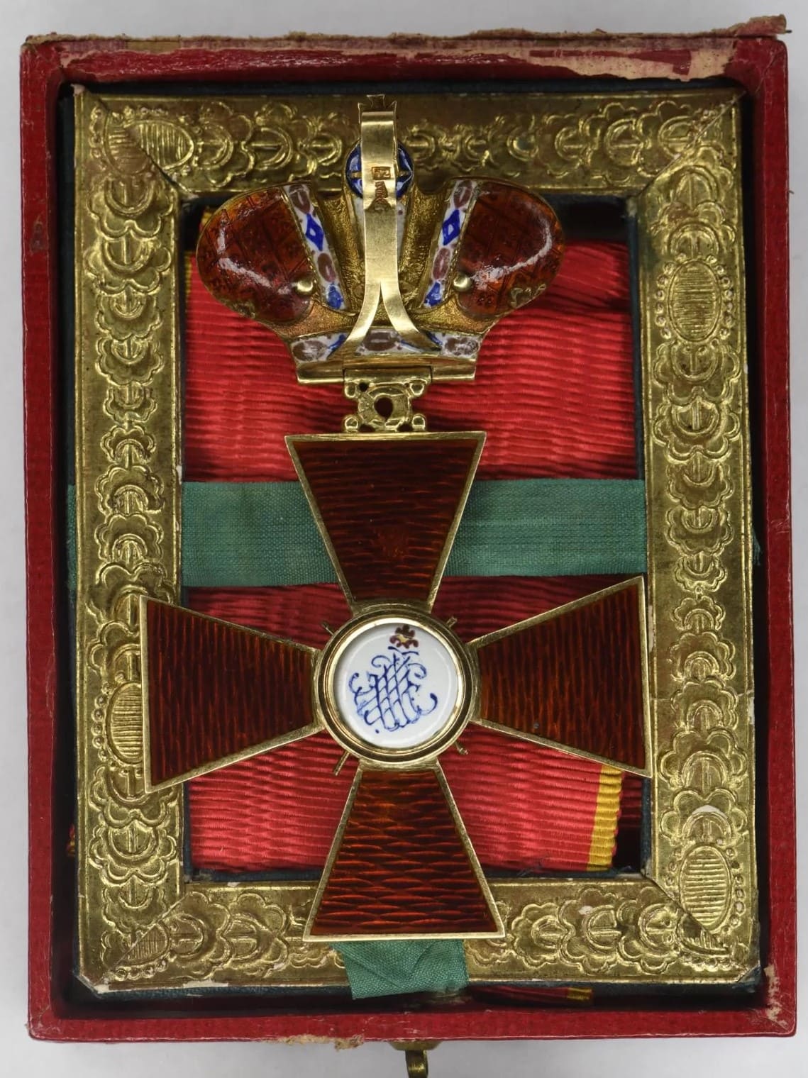 2nd class Order of Saint Anna with Imperial Crown made by Johann Wilhelm  Keibel workshop.jpg
