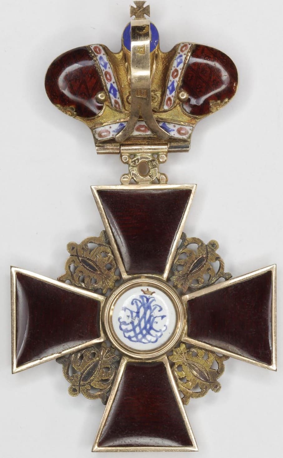 2nd class Order of Saint Anna  with Imperial Crown made by Julius Keibel.jpg