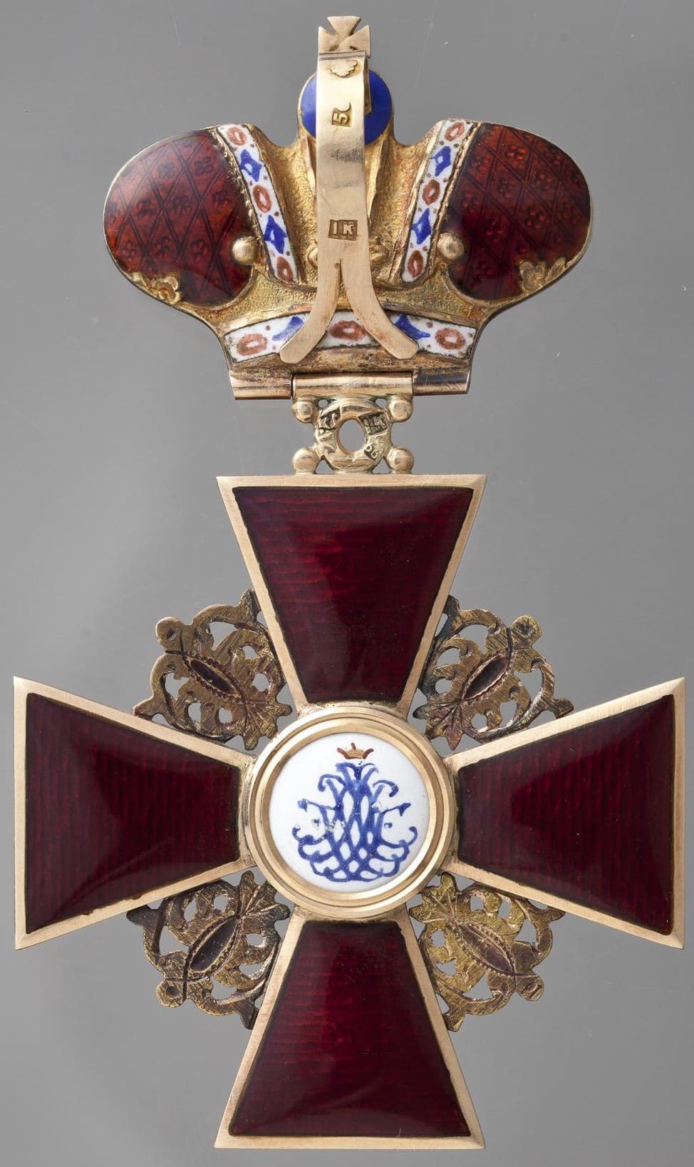 2nd class Order of Saint Anna with Imperial Crown made by Julius Keibel.jpg
