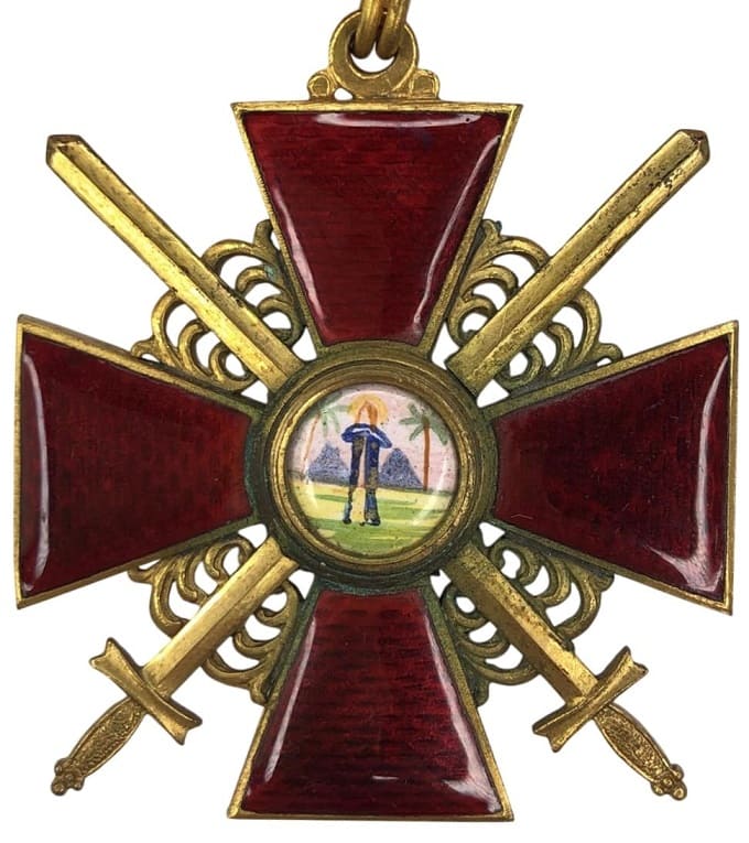 2nd class Order of Saint Anna with Swords in Bronze made by Dmitry Osipov workshop.jpg