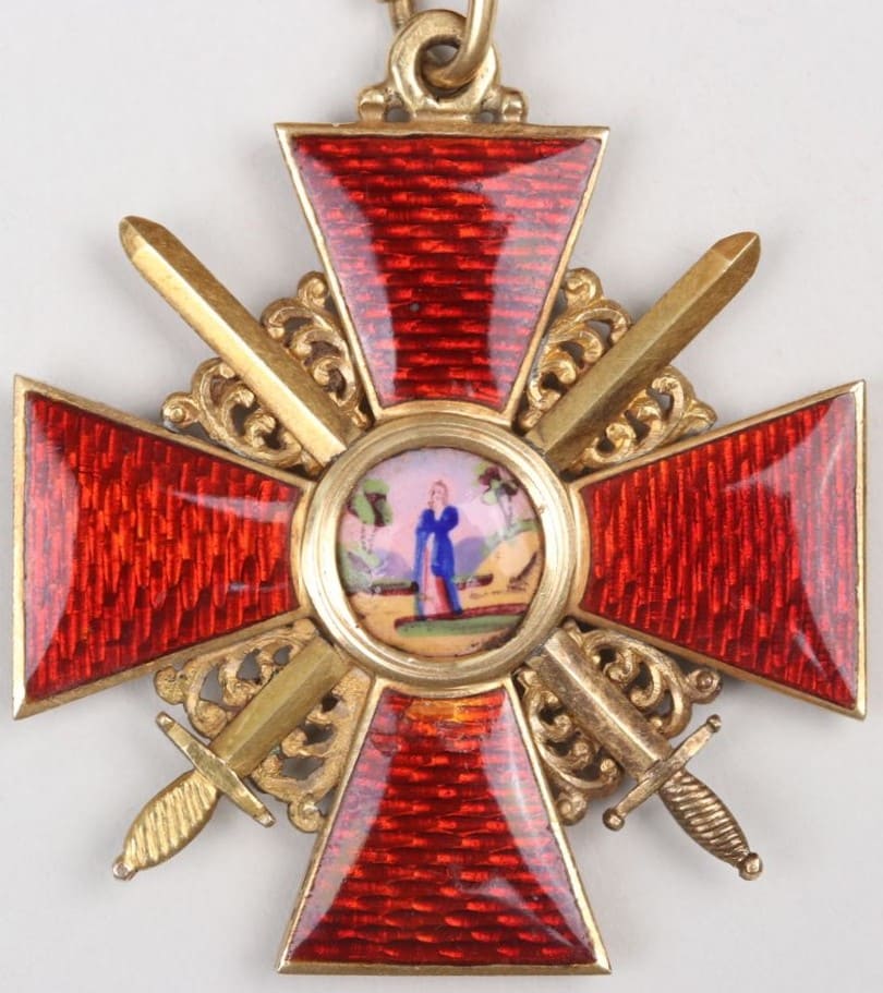 2nd class order of Saint Anna with swords made by Arndt workshop.jpg