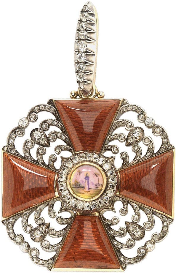 2nd class Order of Saint Anne with Diamonds No.136 made by Karl  Blank.jpg