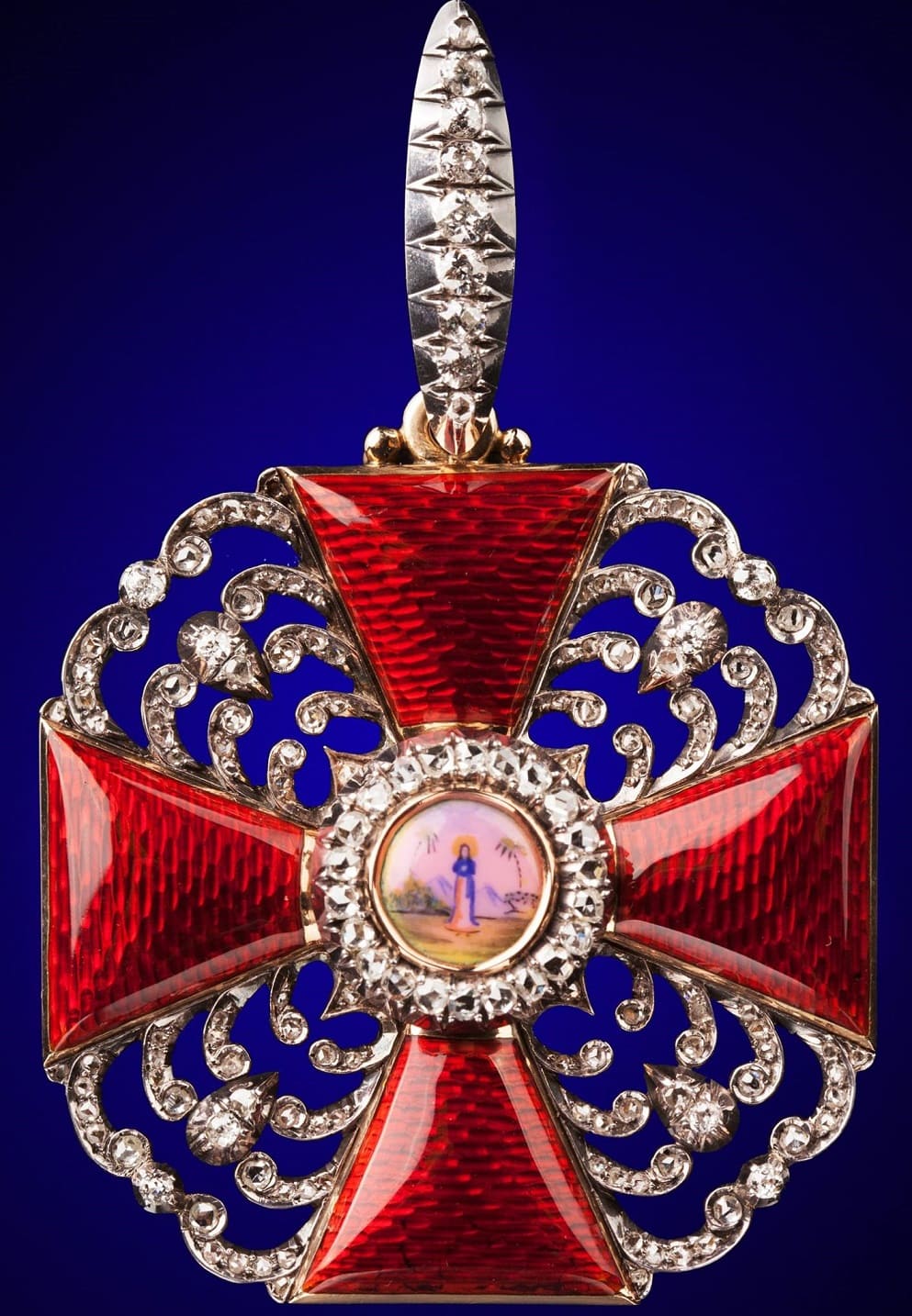 2nd class Order of Saint Anne with Diamonds No.136 made  by Karl Blank.jpg