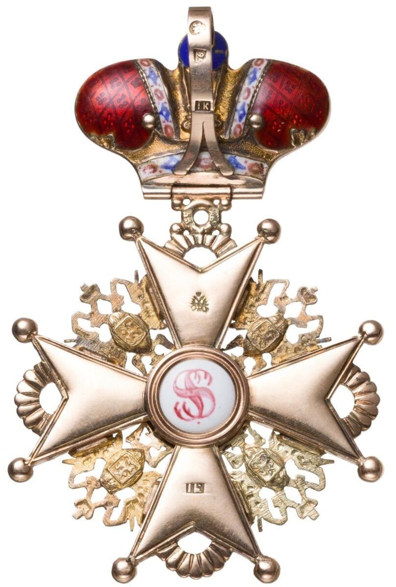 2nd class Order of Saint Stanislaus  with Imperial Crown made by Julius Keibel workshop.jpg