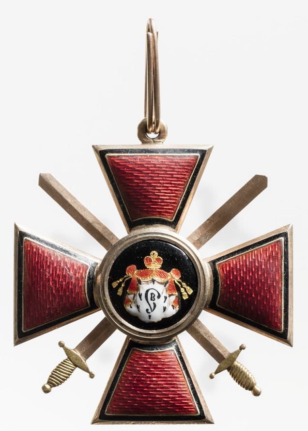 2nd class Order of Saint Vladimir with Swords of General Anders Edvard Ramsay.jpg