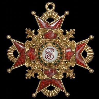 2nd class Order  of St.Stanislaus made by Wilhelm Keibel WK.jpg