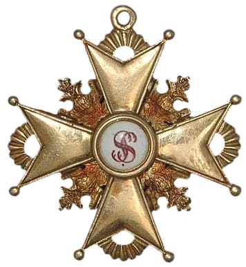 2nd class Order  of St.Stanislaus  made by Wilhelm Keibel WK.jpg