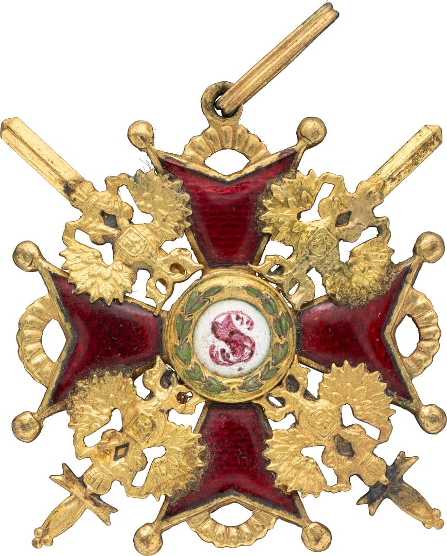 2nd class  Order of St. Stanislaus with Swords made by Eduard.jpg