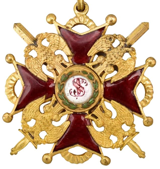 2nd class Order of St. Stanislaus with Swords made by Eduard.jpg