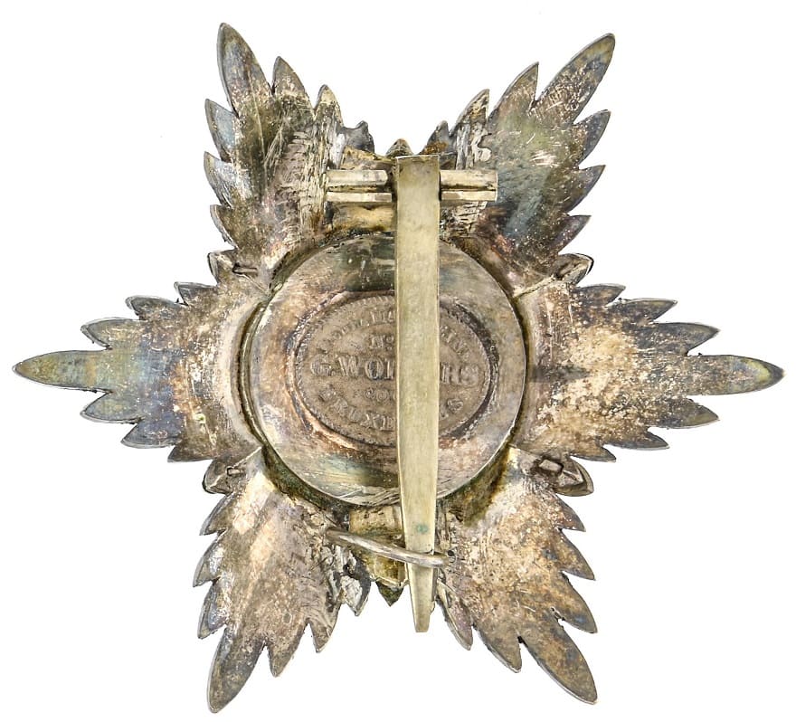 2nd class order of the Lion and Sun breast star made by  Wolfers.jpg