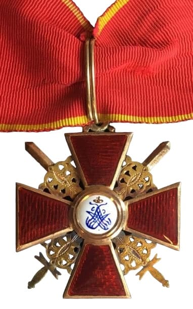 2nd class St.Аnna order with swords of late iconography made by Albert Keibel.jpg