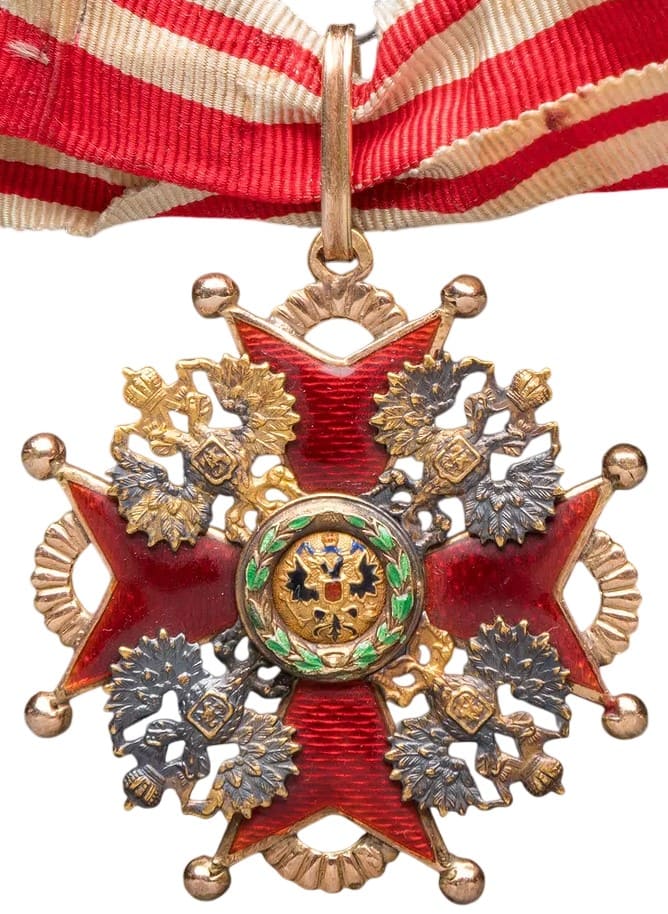 2nd class St. Stanislaus order made by Eduard  with  fake medallions for Non-Christians.jpeg