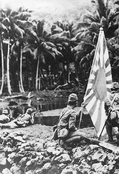 2nd Kure Special Naval Landing Force (SNLF) after landing on Tarakan Island, 1942.jpg
