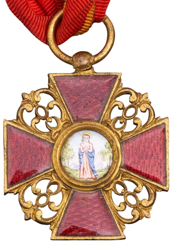 3rd class cross of Saint Anna order made in gilded bronze.jpg