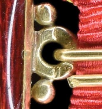 3rd class Order  of Saint Anna made by St. Petersburg workshop of Ivan Alexandrovich Kononov.jpg