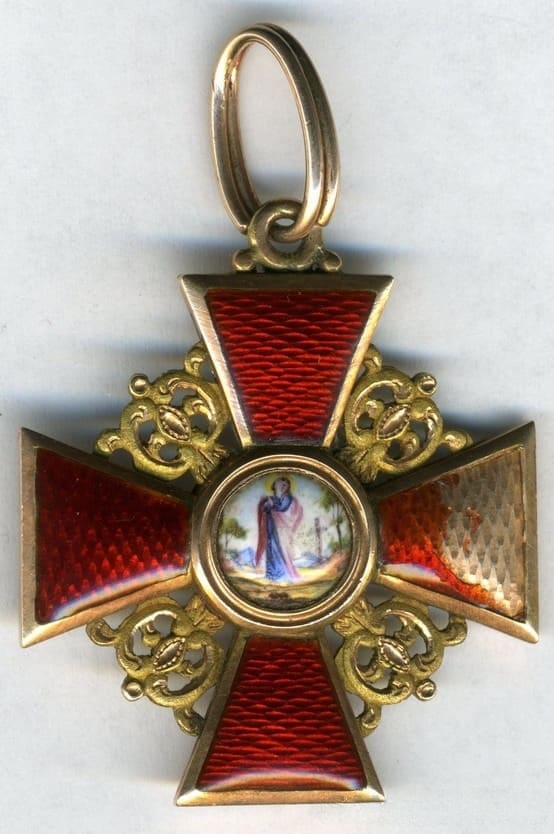 3rd class Order of Saint Anna of 1815 type made by Afanasy Panov.jpg