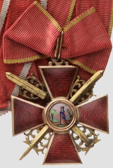 3rd class Order of Saint  Anna with swords of Lieutenant General von Porembsky.jpg
