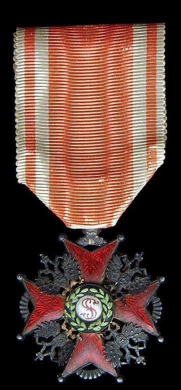 3rd class Order  of Saint Stanislaus  made by  an Unidentified French Workshop.jpg