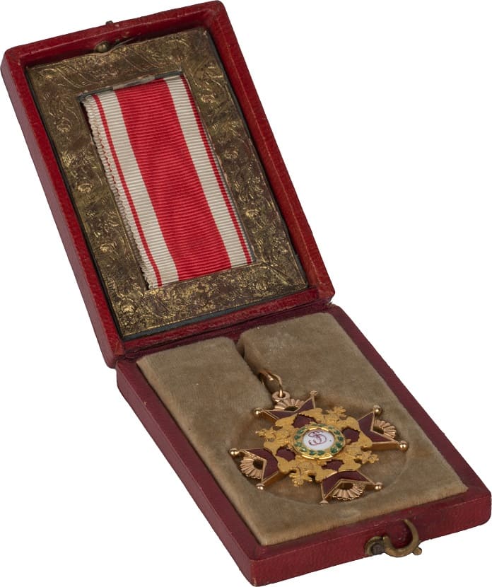 3rd class Order of Saint Stanislaus  made by Keibel & Kammerer 1839.jpg