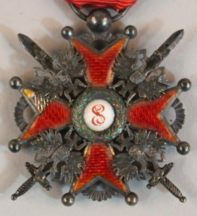 3rd class Order of Saint Stanislaus with Swords made by  Unidentified French Workshop.jpg