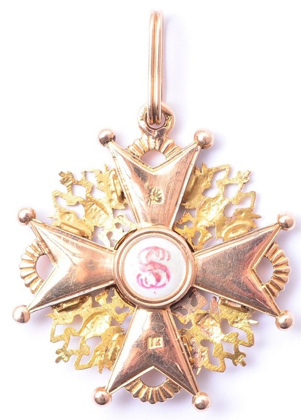 3rd class Order   of St.Stanislaus made by Julius Keibel.jpg