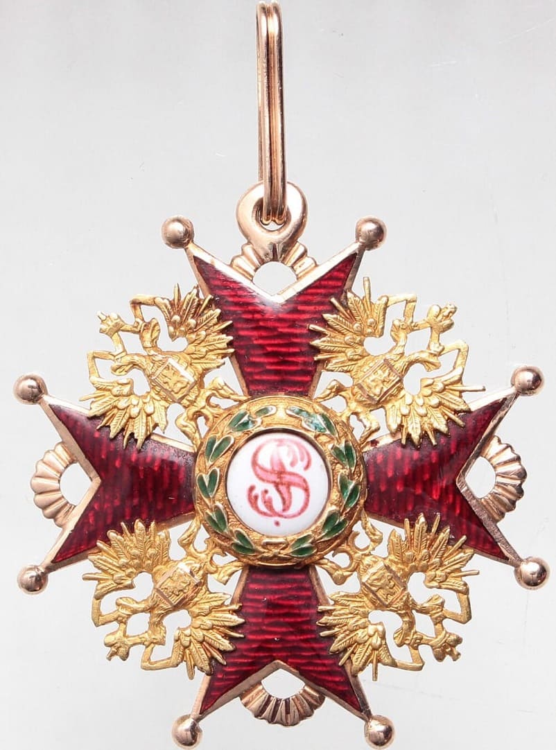 3rd class Order  of St.Stanislaus made by Wilhelm Keibel.jpg