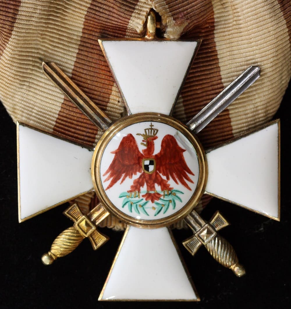 3rd class Order  of the Red Eagle with swords awarded to a Japanese Officer.jpg