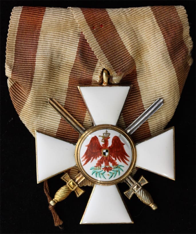 3rd class Order of the Red Eagle with swords awarded to a Japanese Officer.jpg